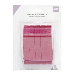 Pince à sachet rouge x20 < Gifi Best