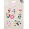 Pin's décoratifs pour sabots 10 pièces (3 modèles)
