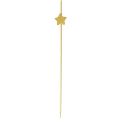 Pique apéritive X20 pcs en bambou L21X12X2 cm (3 designs assortis)