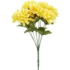 Piquet chrysanthème H44 cm jaune - Fleur artificielle 9 têtes < Gifi New