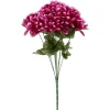 Piquet chrysanthème H44 cm violet - Fleur artificielle 9 têtes