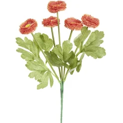 Piquet de 5 Chrysanthèmes oranges ouvertes en polyéthylène < Gifi Clearance