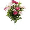 Piquet de fleurs artificielles rose H68 cm