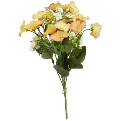 Piquet de fleurs artificielles Ipomée orange jaune
