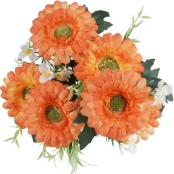 Piquet de marguerites - Fleur artificielle orange