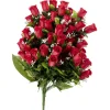 Piquet de rose rouge 72 têtes bouquet fleur artificielle Ø40xH67cm < Gifi Hot