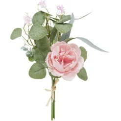 Piquet fleur artificielle rose et eucalyptus Ø16xH39cm < Gifi Online