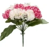 Piquet oeillet+gypsophile H35 cm rose - Fleur artificielle 18 têtes < Gifi Outlet