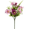 Piquet pâquerette H27 cm violet rose - Fleur artificielle 22 têtes