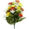 Piquet tournesol+chrysanthème H68 jaune orange -Fleur artificielle < Gifi Outlet