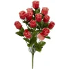 Piquet tulipe+pâquerette H48 cm rouge - Fleur artificielle 14 têtes < Gifi Hot