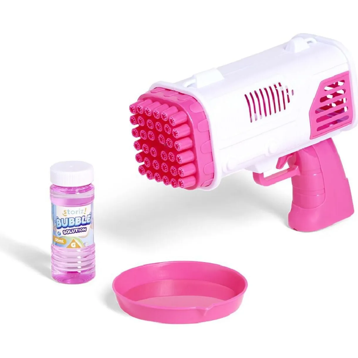 Pistolet à bulles bazooka 36 buses plastique rose < Gifi Sale