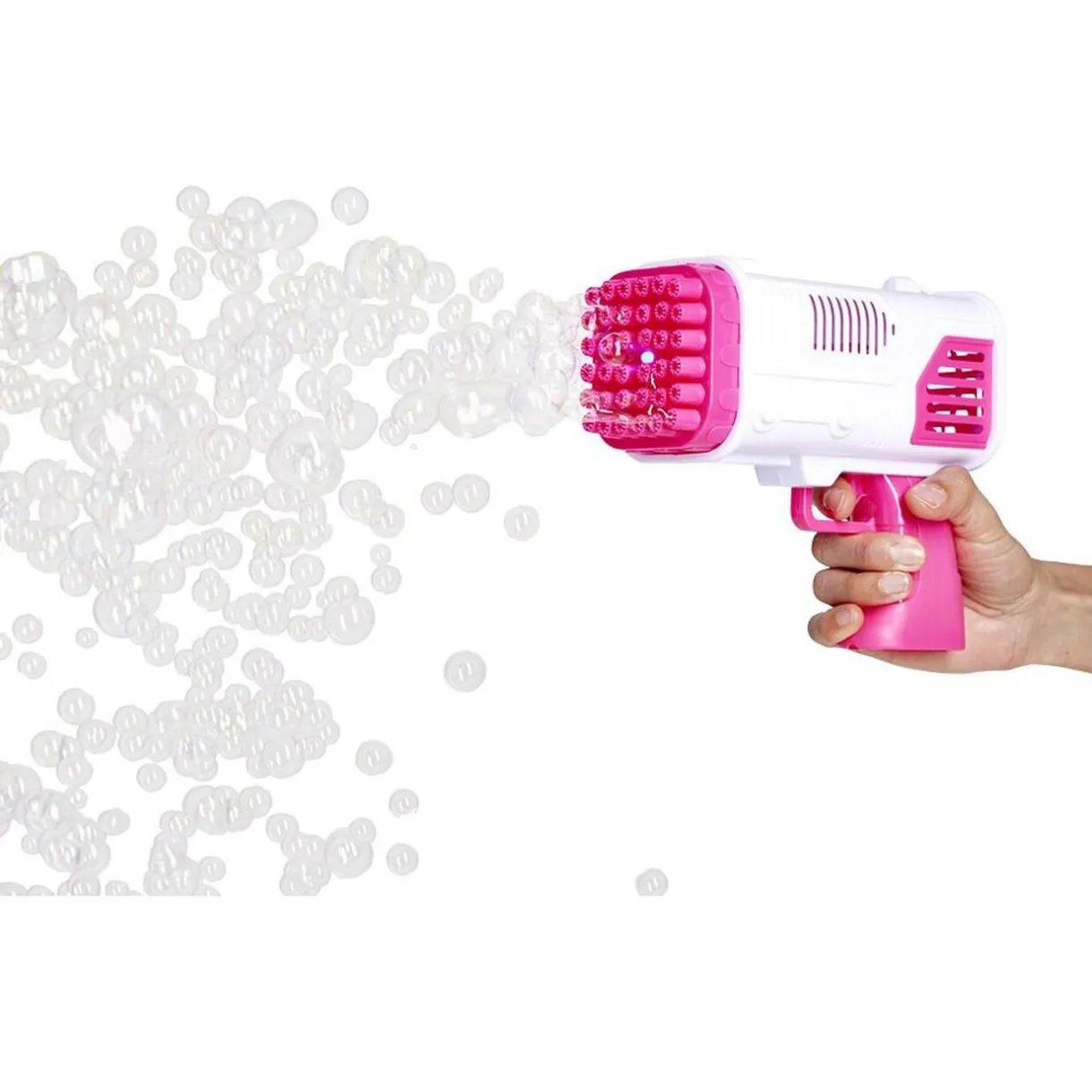 Pistolet à bulles bazooka 36 buses plastique rose < Gifi Sale