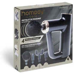 Pistolet de massage 4 têtes interchangeables et 6 vitesses < Gifi New