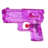 Pistolet à eau enfant plastique translucide 15x3xH9cm (plusieurs modèles)