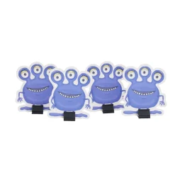 Pistolet tir rapide rondelle mousse x10 avec cible extraterrestre x4