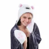 Plaid à capuche gris gamme banquise < Gifi Clearance