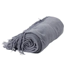 Plaid écharpe 130x150cm gris < Gifi Hot