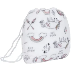 Plaid flanelle sirène pour enfant avec sac de rangement