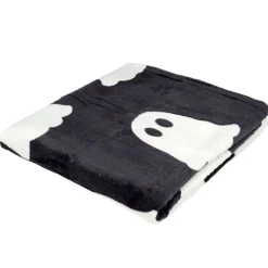 Plaid Halloween motif fantôme et citrouille 130x160cm (2 modèles)