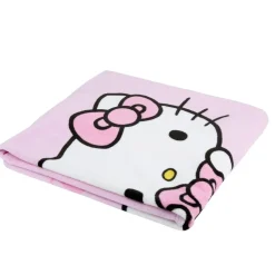 Plaid Hello Kitty polyester rose 125x150cm < Gifi Outlet