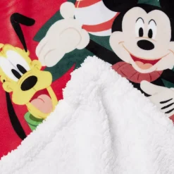 Plaid pilou Noël Disney Mickey 120x150cm < Gifi Outlet