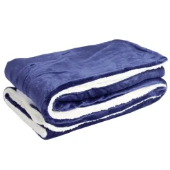 Plaid pilou pilou bleu 127x152cm < Gifi Hot