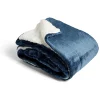 Plaid pilou pilou 127x152cm bleu marine