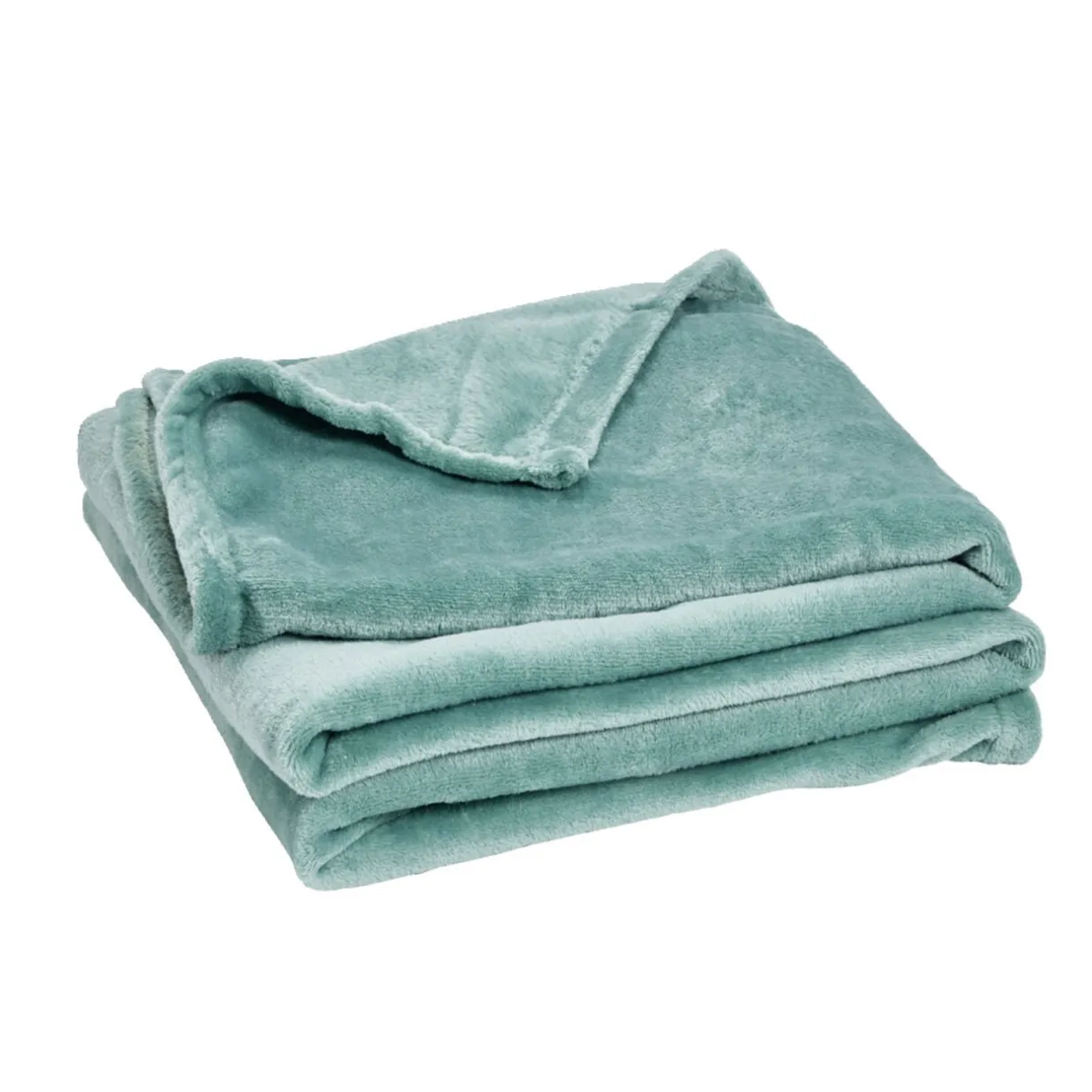 Plaid polaire uni vert 160x130cm < Gifi Online
