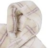 Plaid pull gilet motif carreau 70x80cm (2 modèles)