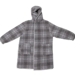 Plaid pull gilet motif carreau 70x80cm (2 modèles)