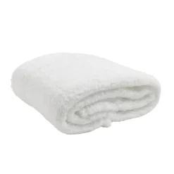 Plaid sherpa blanc L130x160cm