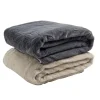 Plaid sherpa pilou pilou taupe L130x160cm < Gifi Online