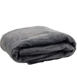 Plaid sherpa pilou pilou taupe L130x160cm < Gifi Online