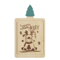 Planche apéro Noël en bambou 11x19cm (3 modèles)