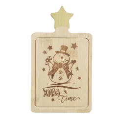 Planche apéro Noël en bambou 11x19cm (3 modèles)