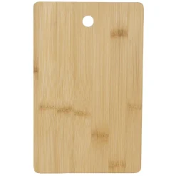 Planche à découper bambou x6 avec support métal noir 15x26cm