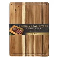 Planche à découper bois acacia marron 25x35cm < Gifi New