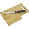 Planche à découper en bambou avec couteau < Gifi Discount