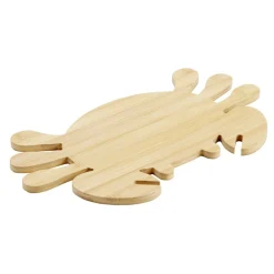 Planche à découper en bambou forme crabe 20,5x36cm