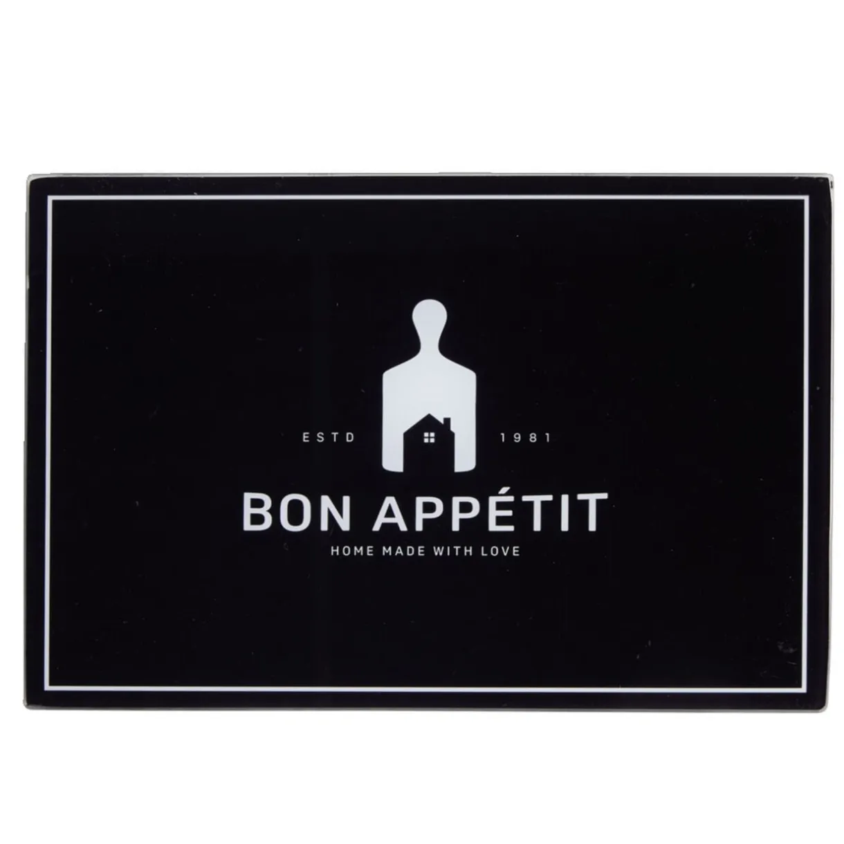 Planche à découper en verre noir Bon appétit 20x30cm < Gifi Best