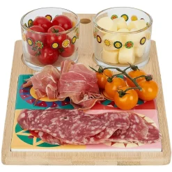 Planche de présentation apéritif bambou avec 2 ramequins 32x17x1cm < Gifi Best