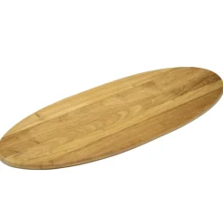 Planche de présentation en bois ovale 26x65cm