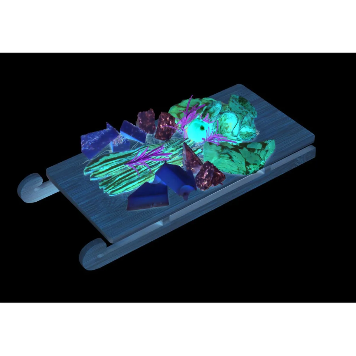 Planche de service bambou forme luge 32X14,5cm < Gifi Outlet