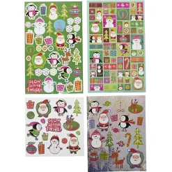 Planche de stickers de Noël