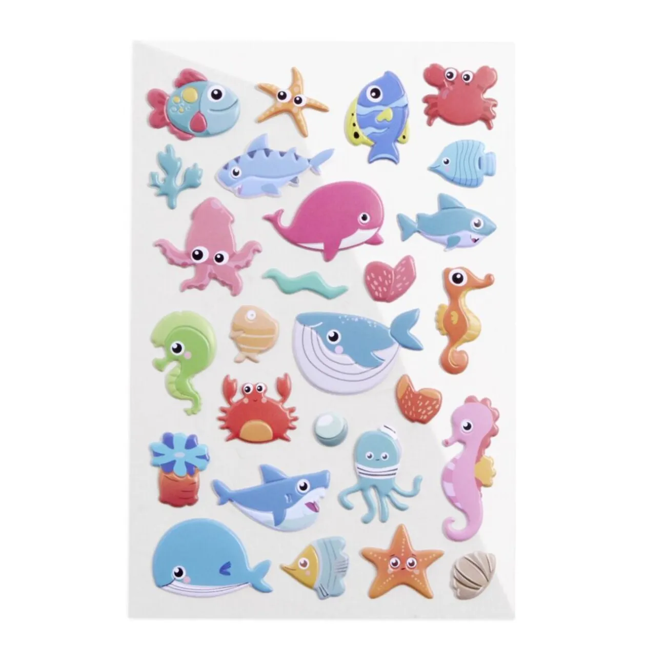 Planche de stickers fantaisie - 4 modèles