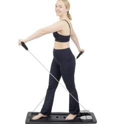 Planche fitness pilate pliable multi-exercices 41x99cm < Gifi Outlet
