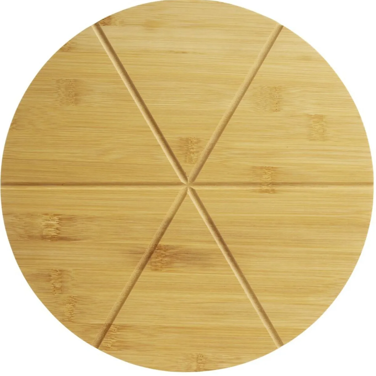Planche à pizza bambou 6 parts prédécoupées Ø31cm < Gifi Hot