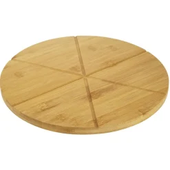 Planche à pizza bambou 6 parts prédécoupées Ø31cm < Gifi Hot