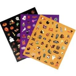 Planche stickers papier x3 thème Halloween 18x21cm